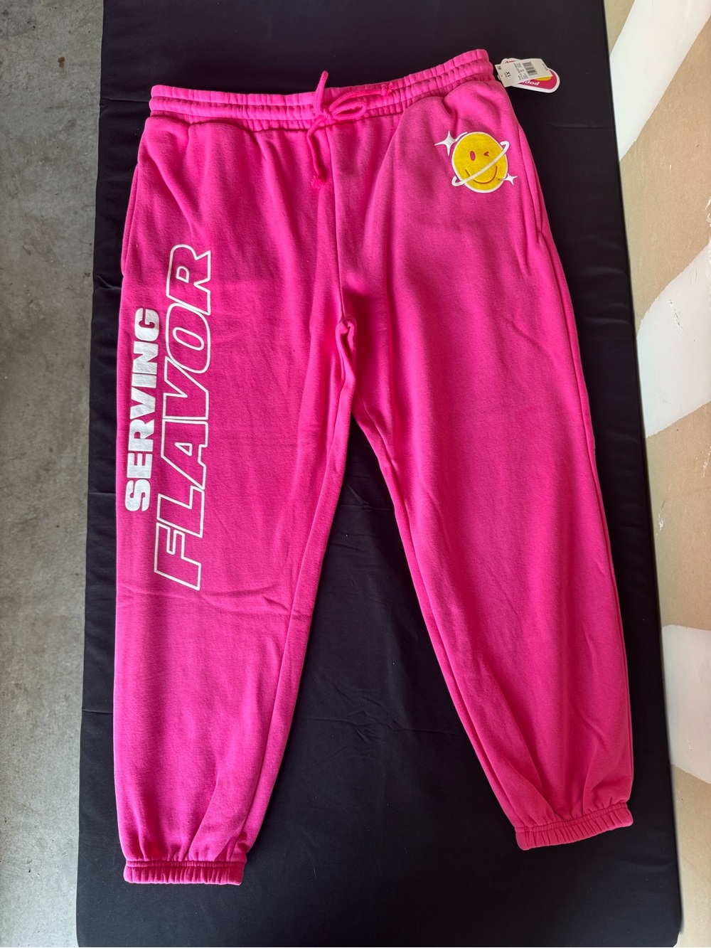 Poppi Target Pink Graphic Sweatpants Joggers "Serving Flavor" NWT